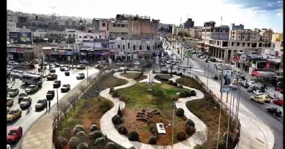 منطقة شارع فلسطين في محافظة إربد معجنات الكردي شارع الحصن
